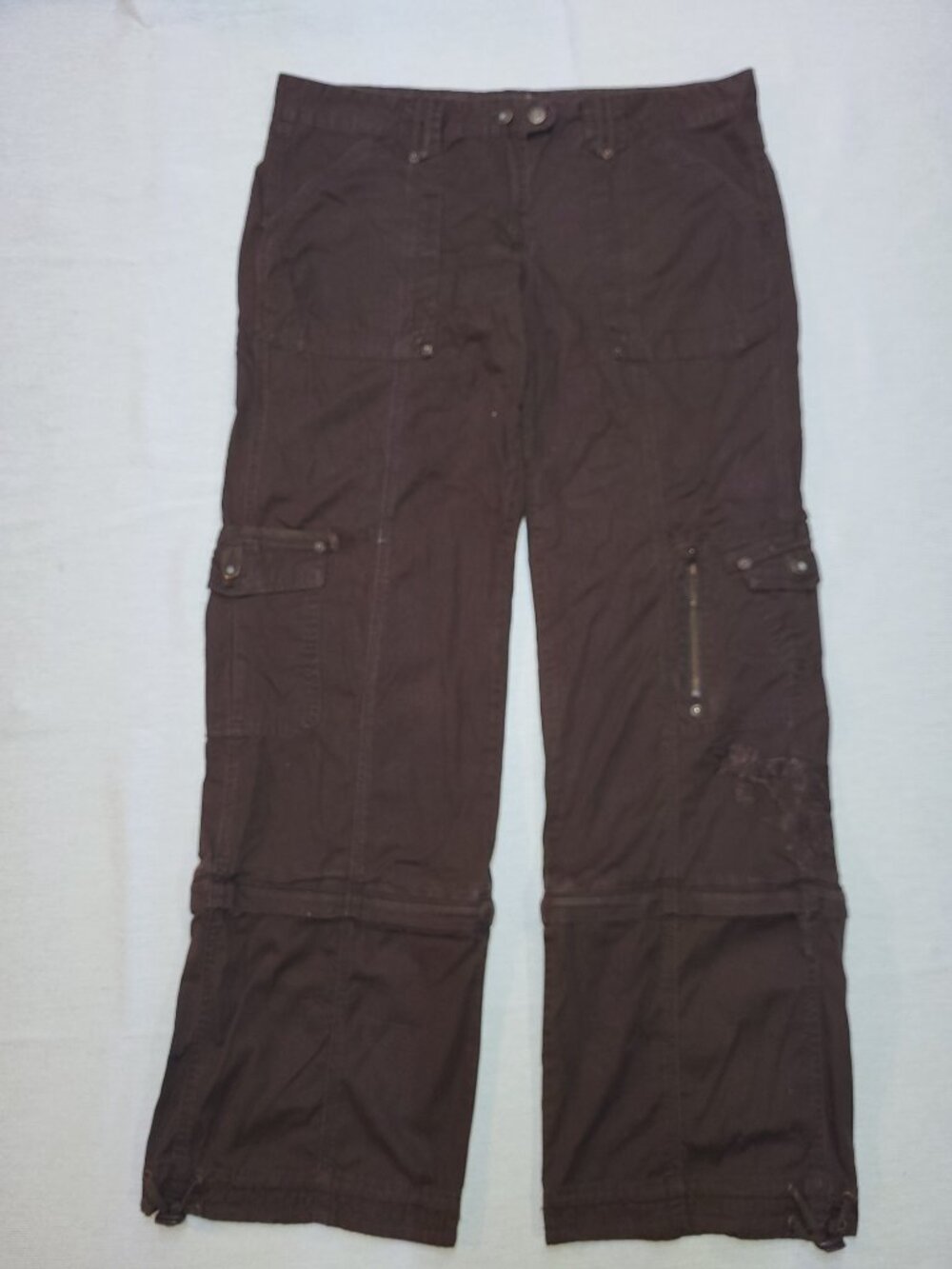 Nevada Women’s Cargo Pants Size 16 Brown 100% Cotton Utility Outdoor - Picture 2 of 12